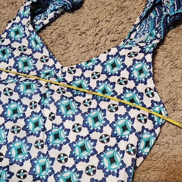 NWT Lucky Brand Tiered Ruffle Maxi Dress - Picture 10 of 13